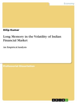 cover image of Long Memory in the Volatility of Indian Financial Market